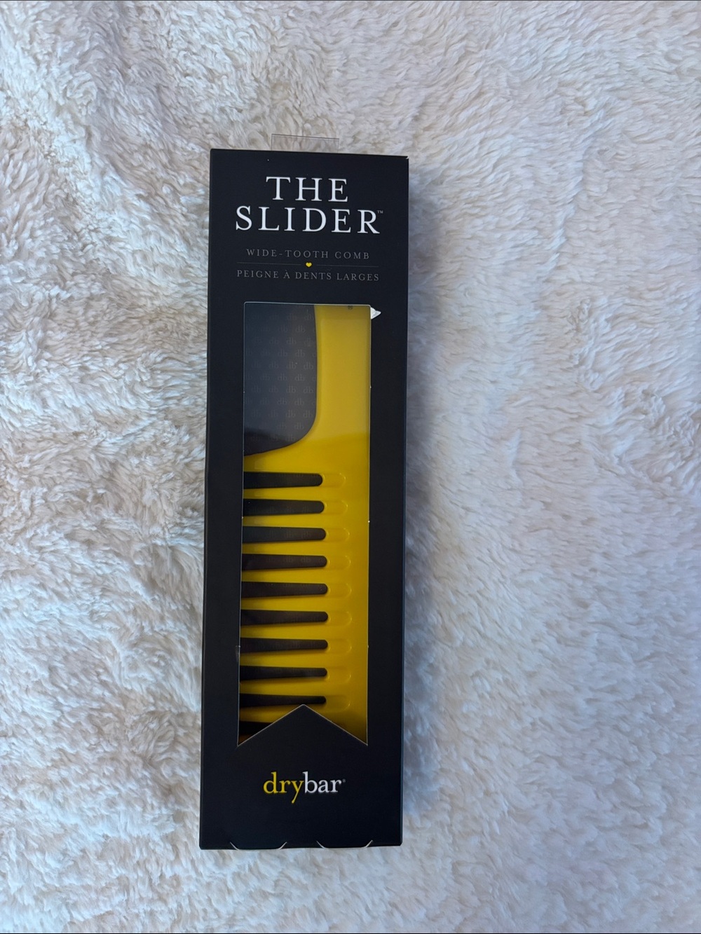 Drybar Yellow Wide-Tooth Slider Comb